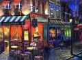 YXJ0406e impressionism street scenes shop
